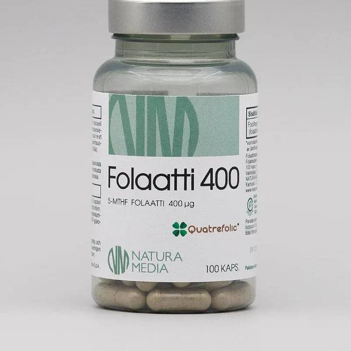 Natura Media Folaatti 400 100 kaps.