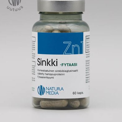 Natura Media Zn1 Sinkki + Fytaasi 60 kaps.