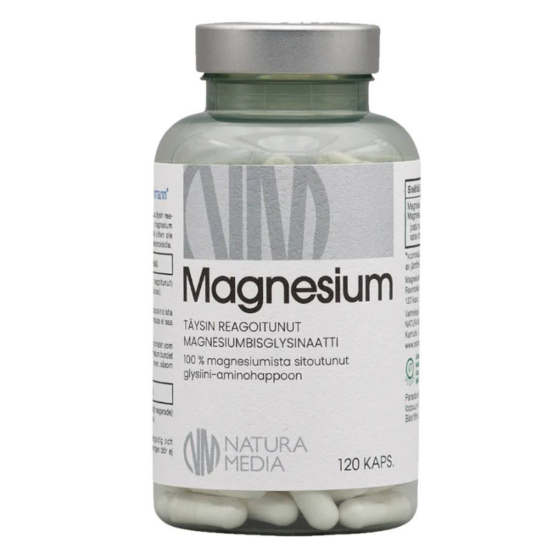 Natura Media Magnesium Bisglysinaatti 120 kaps.