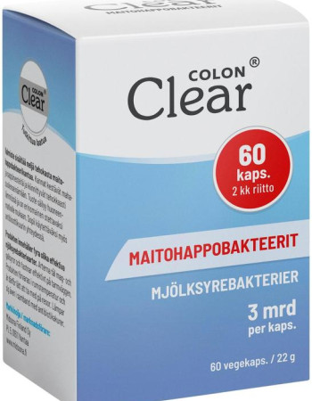 COLON Clear Maitohappobakteeri 60kap TARJOUS PäIVäYS 02-2025