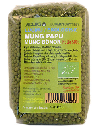 Aduki Mungpapu luomu 500g
