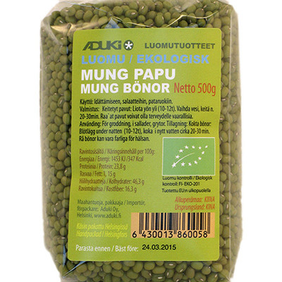 Aduki Mungpapu luomu 500g