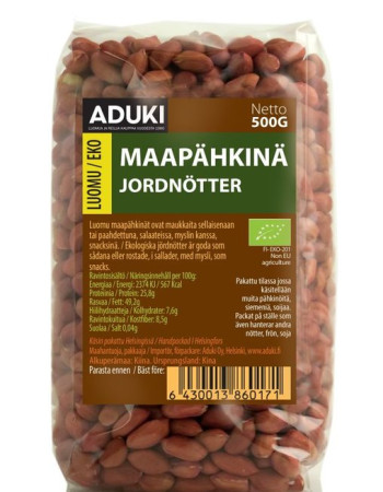 aduki maapähkinä luomu 500g