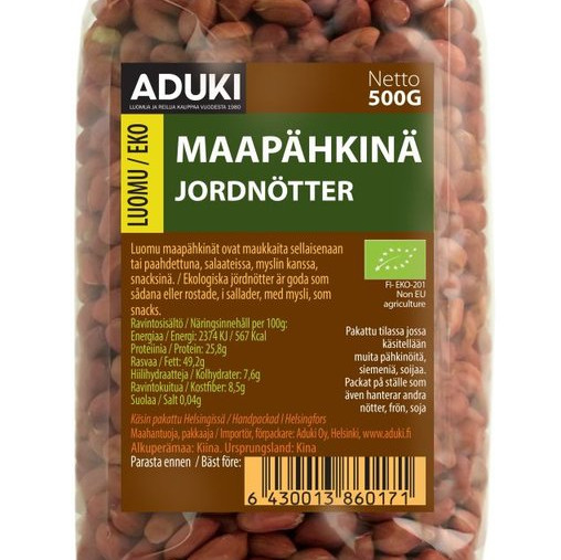 aduki maapähkinä luomu 500g