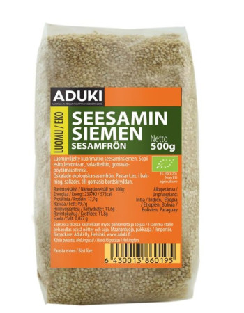 Aduki seesaminsiemen luomu 500g