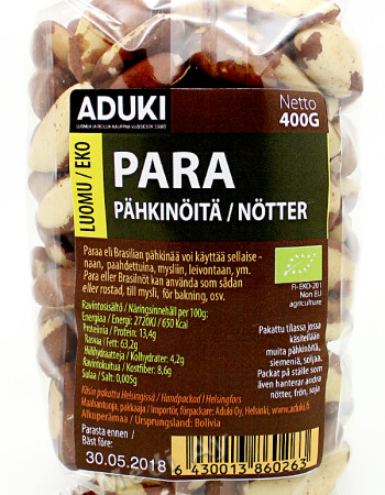 Aduki luomu Parapähkinä 400g