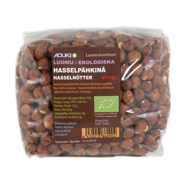 Aduki Hasselpähkinä 1kg, luomu PäHKINäALE