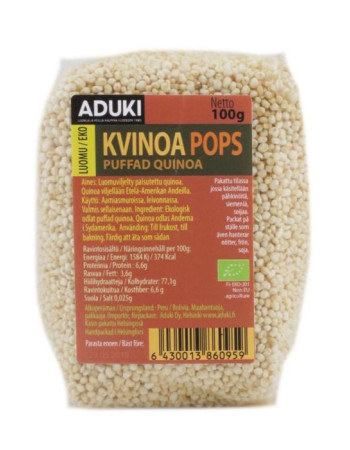 Aduki Quinoa pops Kvinoamuro luomu 100g