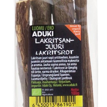 Aduki kokonainen lakritsanjuuri 100g luomu 