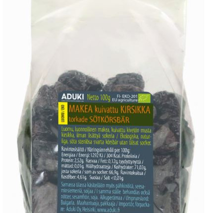 Aduki kuivattu Makeakirsikka 100g kivetön luomu