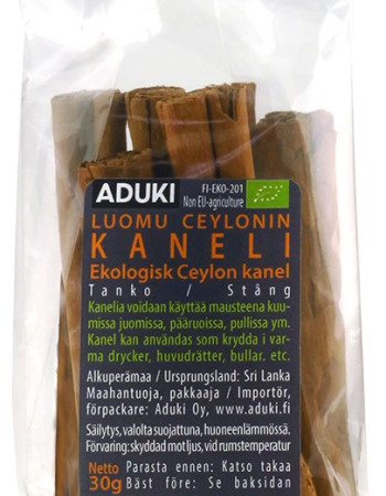 Aduki Ceylon Kanelitanko 30g luomu