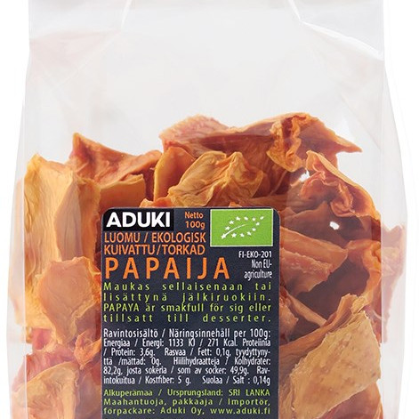 Aduki kuivattu luomu papaija 100g