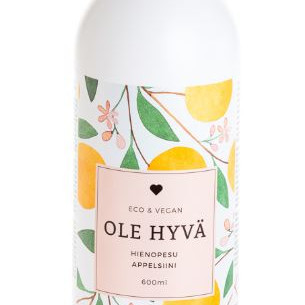 Ole hyvä hienopyykinpesuaine appelsiini 600ml 