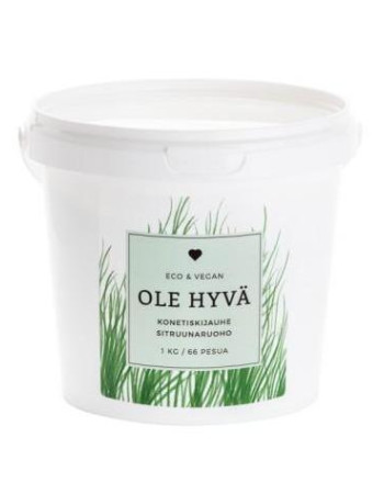 Ole Hyvä konetiskijauhe sitruunaruoho 1kg 
