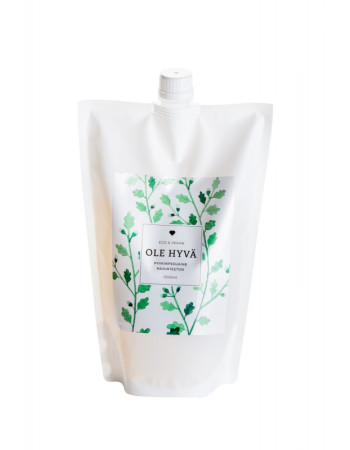 Ole hyvä pyykinpesuaine hajusteeton täyttöpakkaus 1200ml