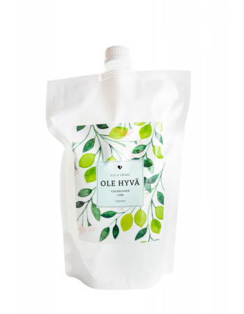 Ole hyvä yleissuihke lime täyttöpakkaus 1200ml 