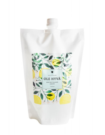 Ole hyvä saniteettisuihke greippi täyttöpakkaus 1200ml
