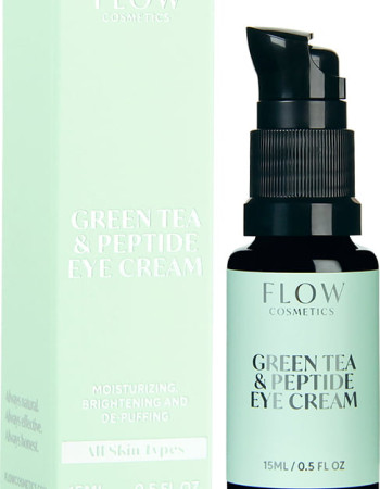 Flow cosmetics Green tea & peptide eye cream Virkistävä silmänympärysvoide, 15ml