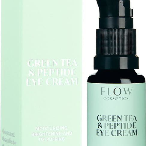 Flow cosmetics Green tea & peptide eye cream Virkistävä silmänympärysvoide, 15ml