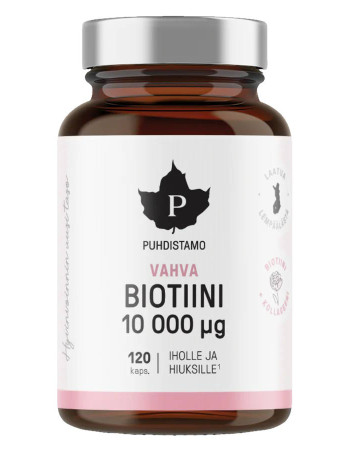 Puhdistamo Vahva Biotiini 10000 µg 120 kaps.
