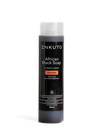 INKUTO Nestemäinen Musta Saippua 200ml Appelsiini