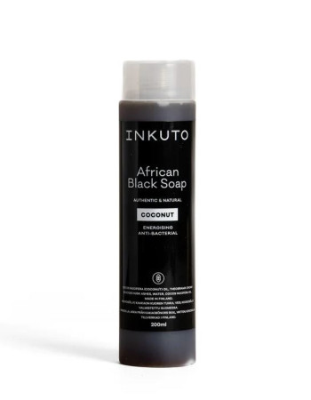 INKUTO Nestemäinen Musta Saippua 200ml Kookos