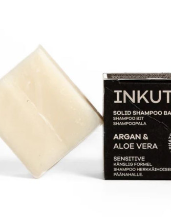 INKUTO Argan & aloe vera Shampoopala 64g Herkkä päänahka