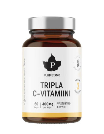 Puhdistamo Tripla C-vitamiini 60kaps 
