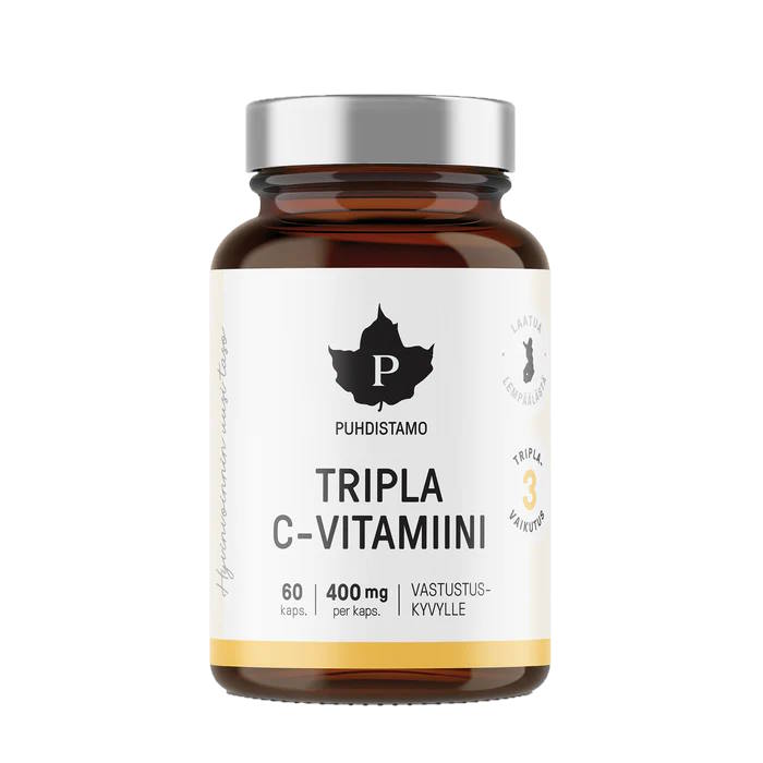 Puhdistamo Tripla C-vitamiini 60kaps 