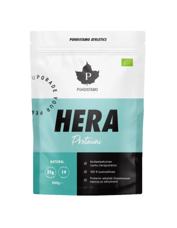 Puhdistamo Heraproteiini Natural maustamaton heraproteiini 500g