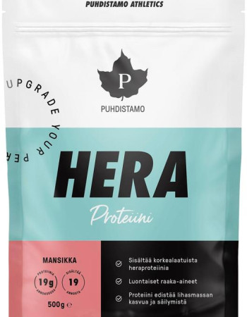 Puhdistamo Athletics Heraproteiini Mansikka 500 g