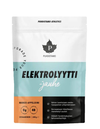 Puhdistamo elektrolyyttijauhe Mango-Appelsiini 240g pussi