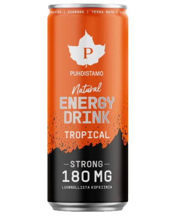 Puhdistamo Natural Energy Drink Strong Tropical 330 ml