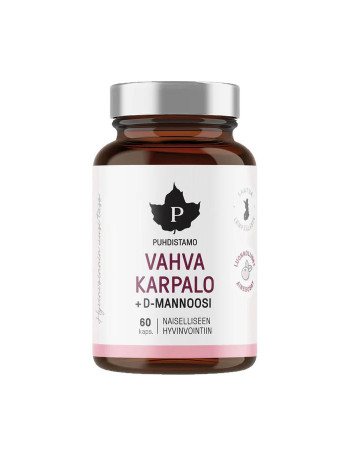 Puhdistamo Vahva karpalo + D-mannoosi