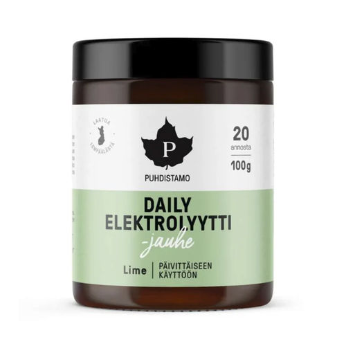 Puhdistamo daily elektrolyyttijauhe lime 100g