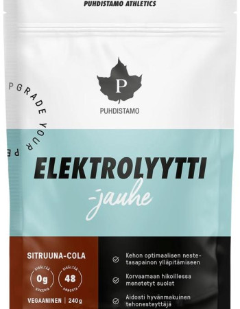Puhdistamo Elektrolyyttijauhe Sitruuna-Cola 240 g