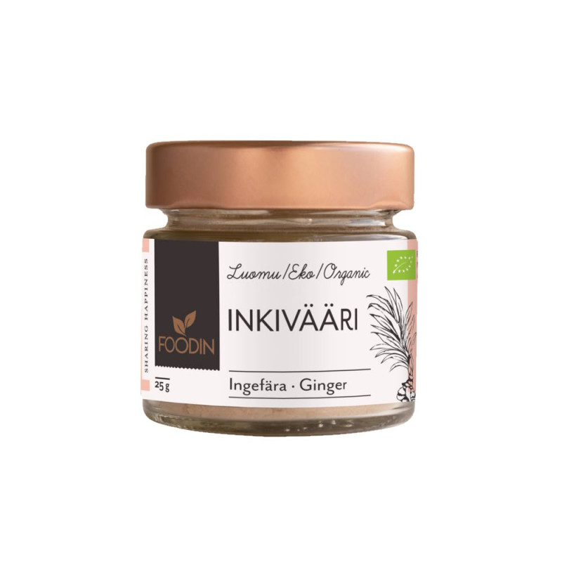 Foodin inkiväärijauhe luomu 25g