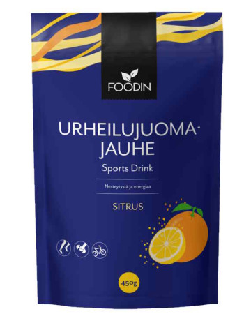 Foodin Urheilujuomajauhe sitrus 450g