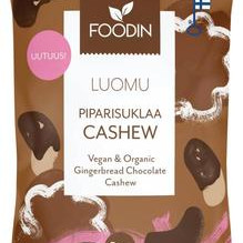 Foodin Piparisuklaacashew, luomu 60g 