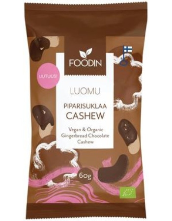 Foodin Piparisuklaacashew, luomu 60g 