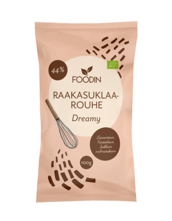 Foodin Raakasuklaarouhe Dreamy 44% 100g luomu