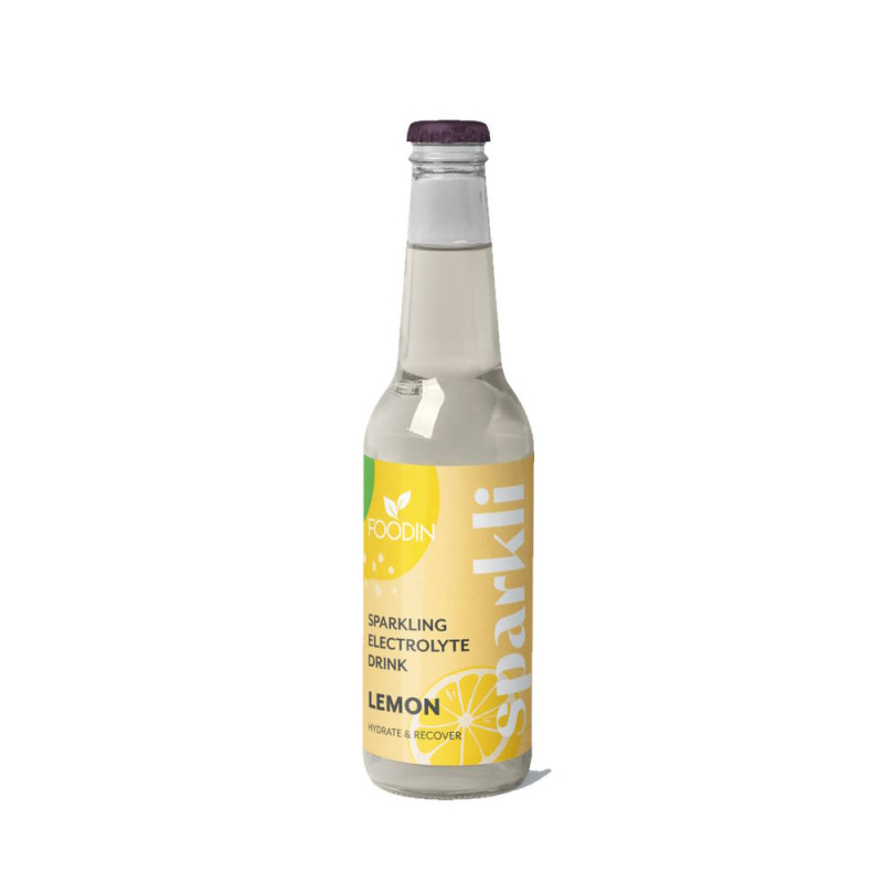 Foodin sparkling elektrolyyttijuoma sitruuna 330ml