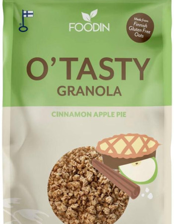 Foodin O´Tasty kauragranola cinnamon apple pie