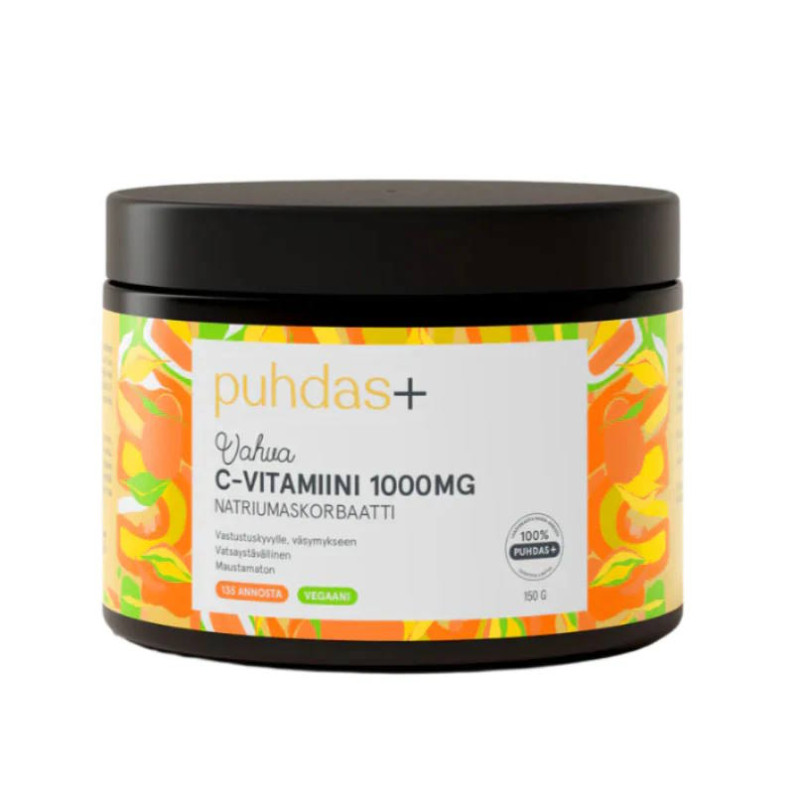 Puhdas+ C-vitamiini 1000 mg 200g