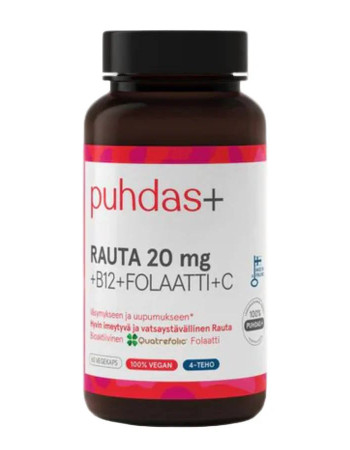 Puhdas+ Rauta-Folaatti-B12+ C-vitamiini