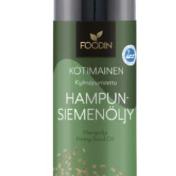 Fooodin Hampunsiemenöljy 500ml 