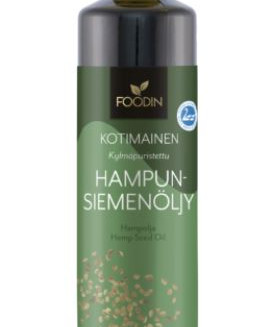 Fooodin Hampunsiemenöljy 500ml 