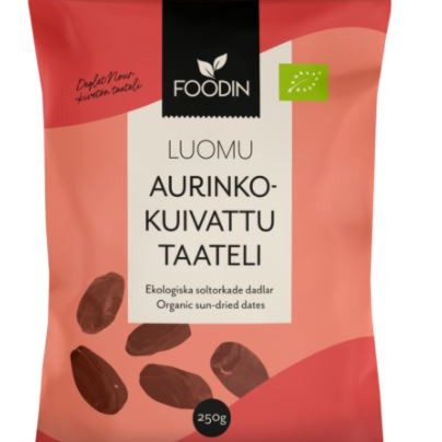 Foodin Aurinkokuivattu taateli 250g luomu, kivetön