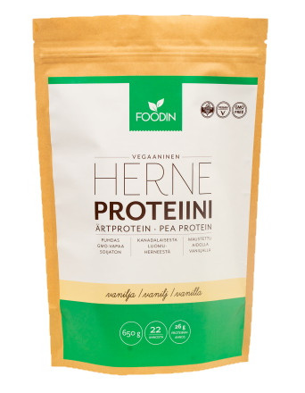Foodin herneproteiini vanilja 650g Syyssuhinat