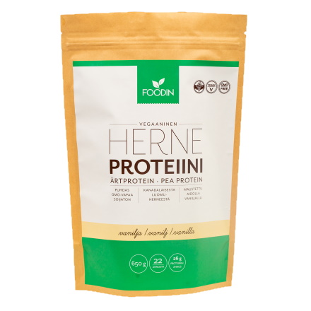 Foodin herneproteiini vanilja 650g